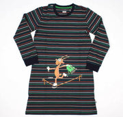 Slaapjurk - streep - geit- 202-1-POL-S/987 - maat 128