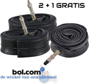 26 INCH Binnenband | 3-PACK!! (2+1 GRATIS) | E-Bike - Tourfiets - Omafiets - Mountainbike | Hollands (DUNLOP) ventiel 45mm | 26 × 1 3/8 37-590