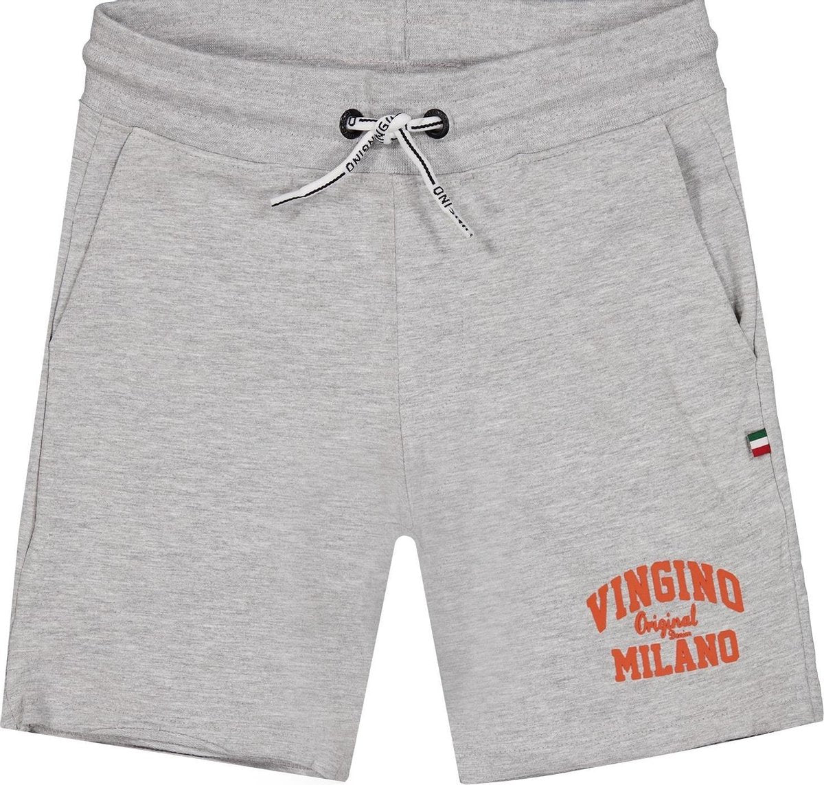 Vingino Sportbroek Kort B-logo Jongens Katoen Grijs Maat 104