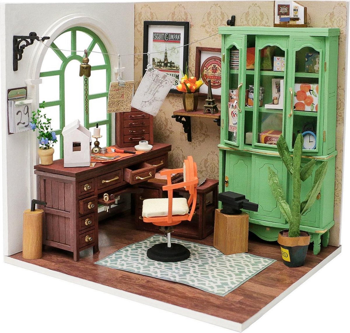 Robotime Jimmy's Studio DGM07 - Houten modelbouw - Miniatuur Bouwpakket Poppenhuis - DIY