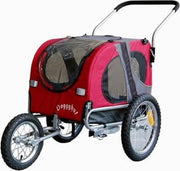 Fietskar medium rood+jogger functie