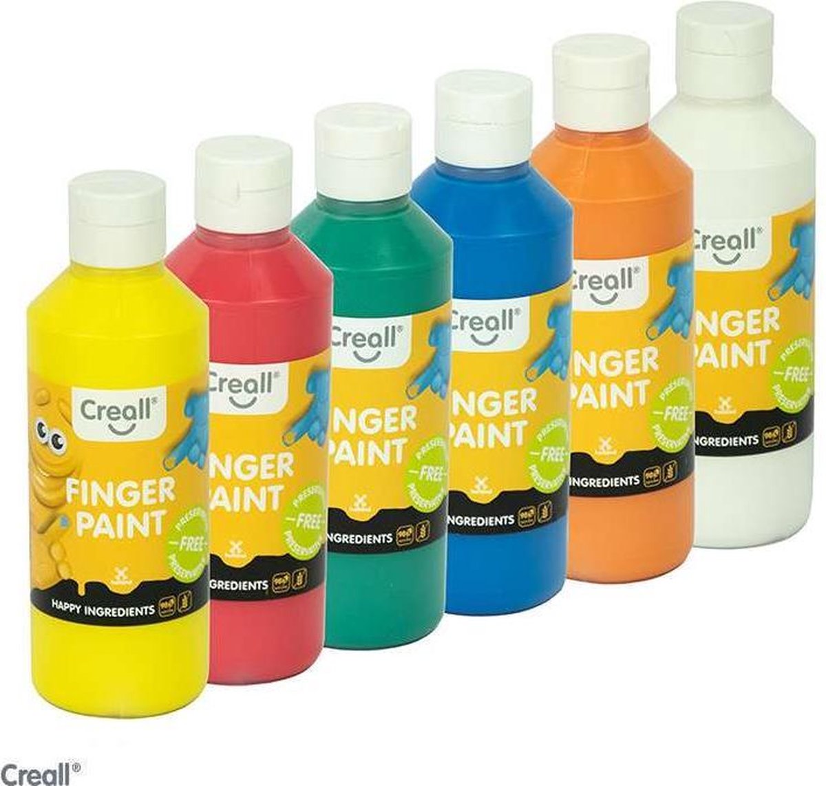 Vingerverf Creall - Happy Ingredients 6 x 250ml