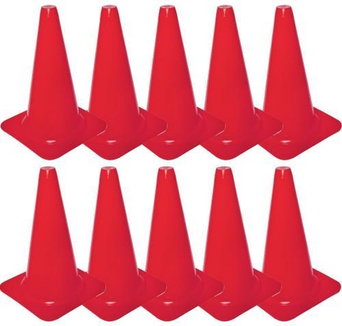 Pion Groot - Rood | Set 10 stuks | Cawila | Pilonnen | Kegels