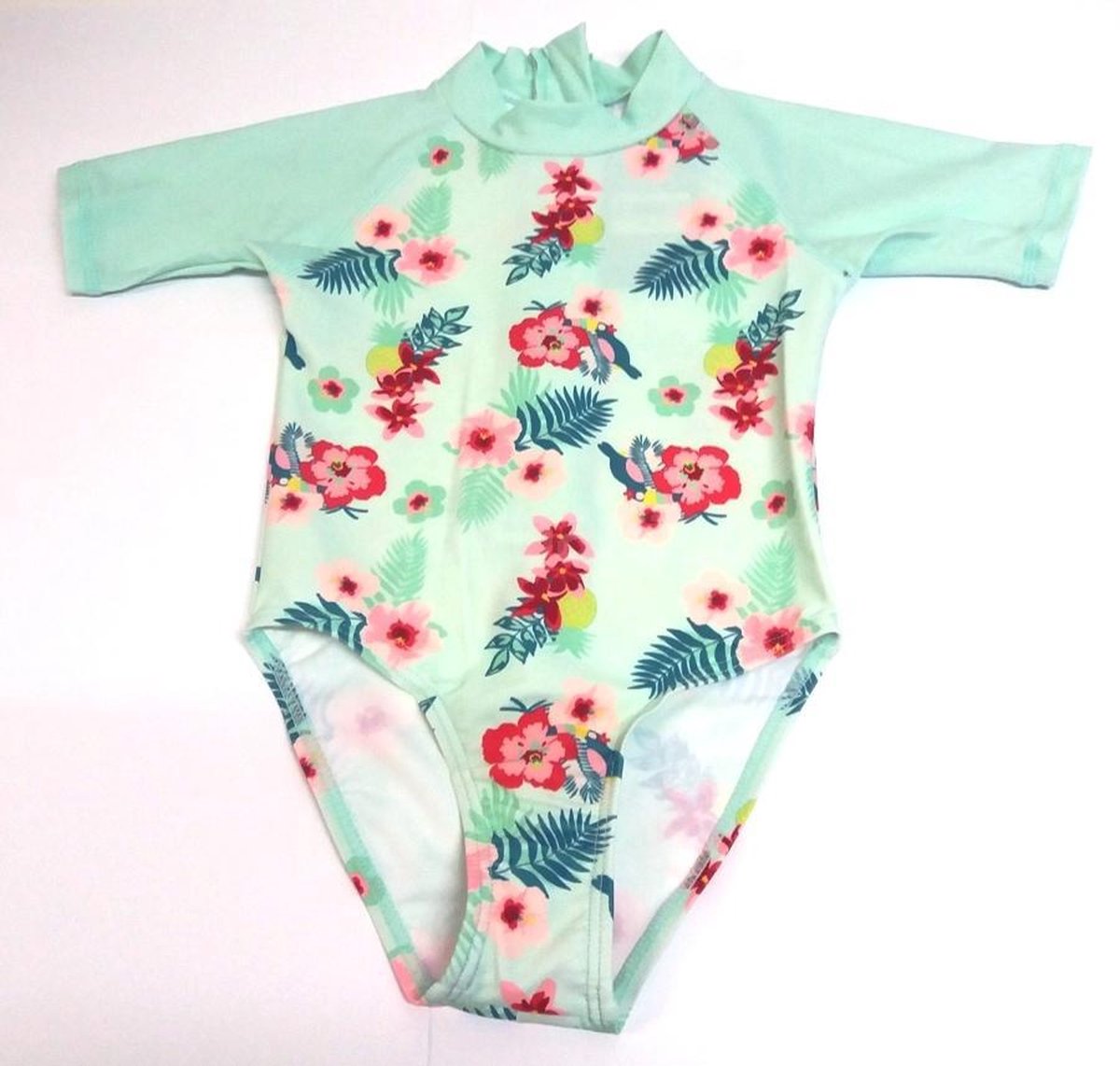 Banz Swimsuit Mint Floral Uv-werend Maat 76