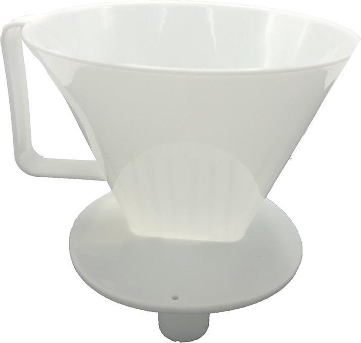 Koffiefilterhouder met tuit - wit