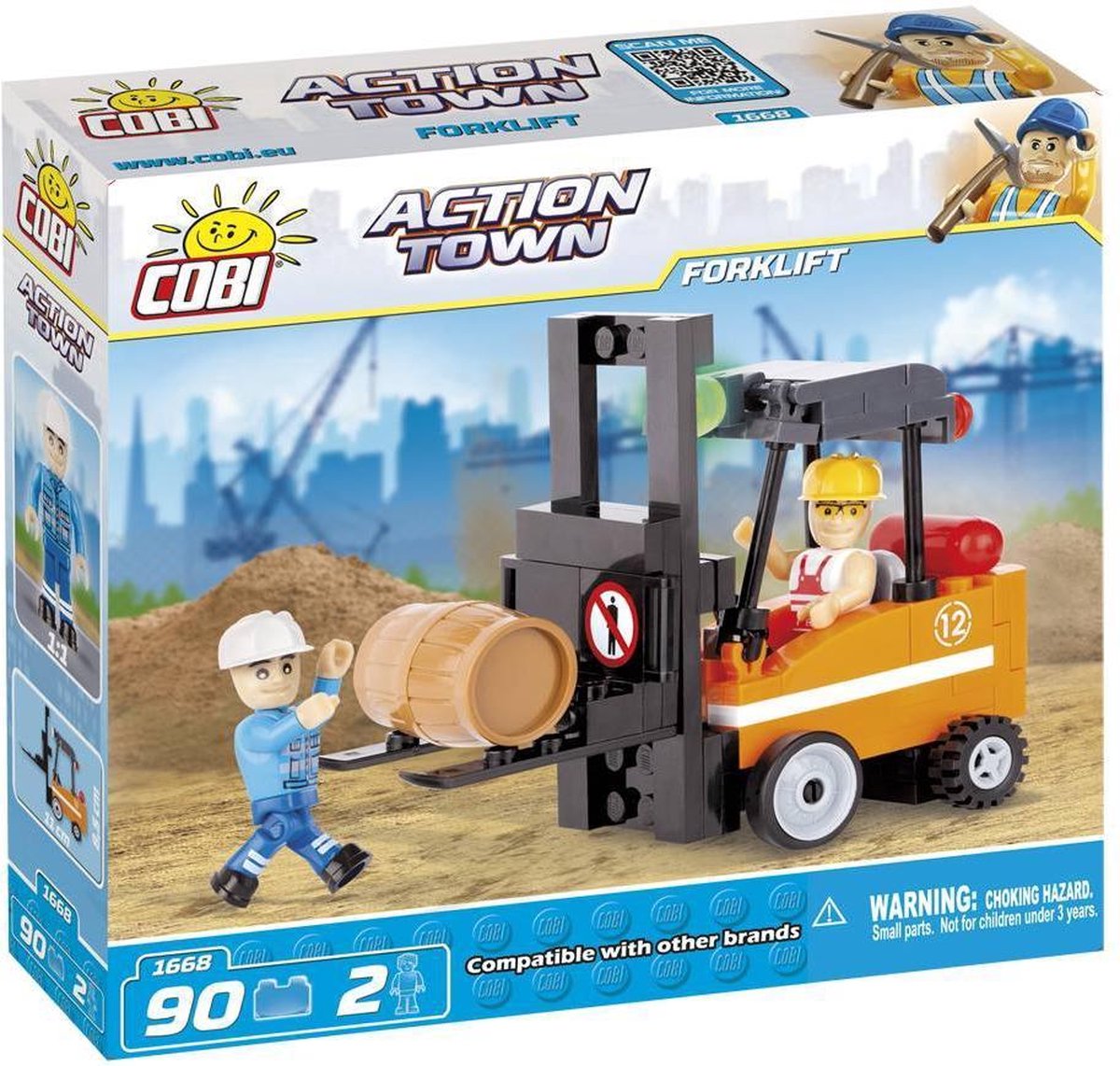 Cobi 90 Pcs Action Town /1668/ Forklift