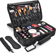 Cosmetica Koffer - Make-up Koffer met verstelbare vakken - Visagie en Nagelstyliste Beauty Koffer - 37x27x13CM