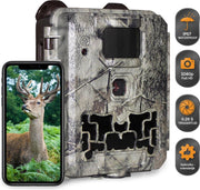 Wildlife Camera - 30MP 1080P HD - Incl. 32GB SD-Kaart + AA Batterijen + Kaartlezer - Wildcamera met Nachtzicht