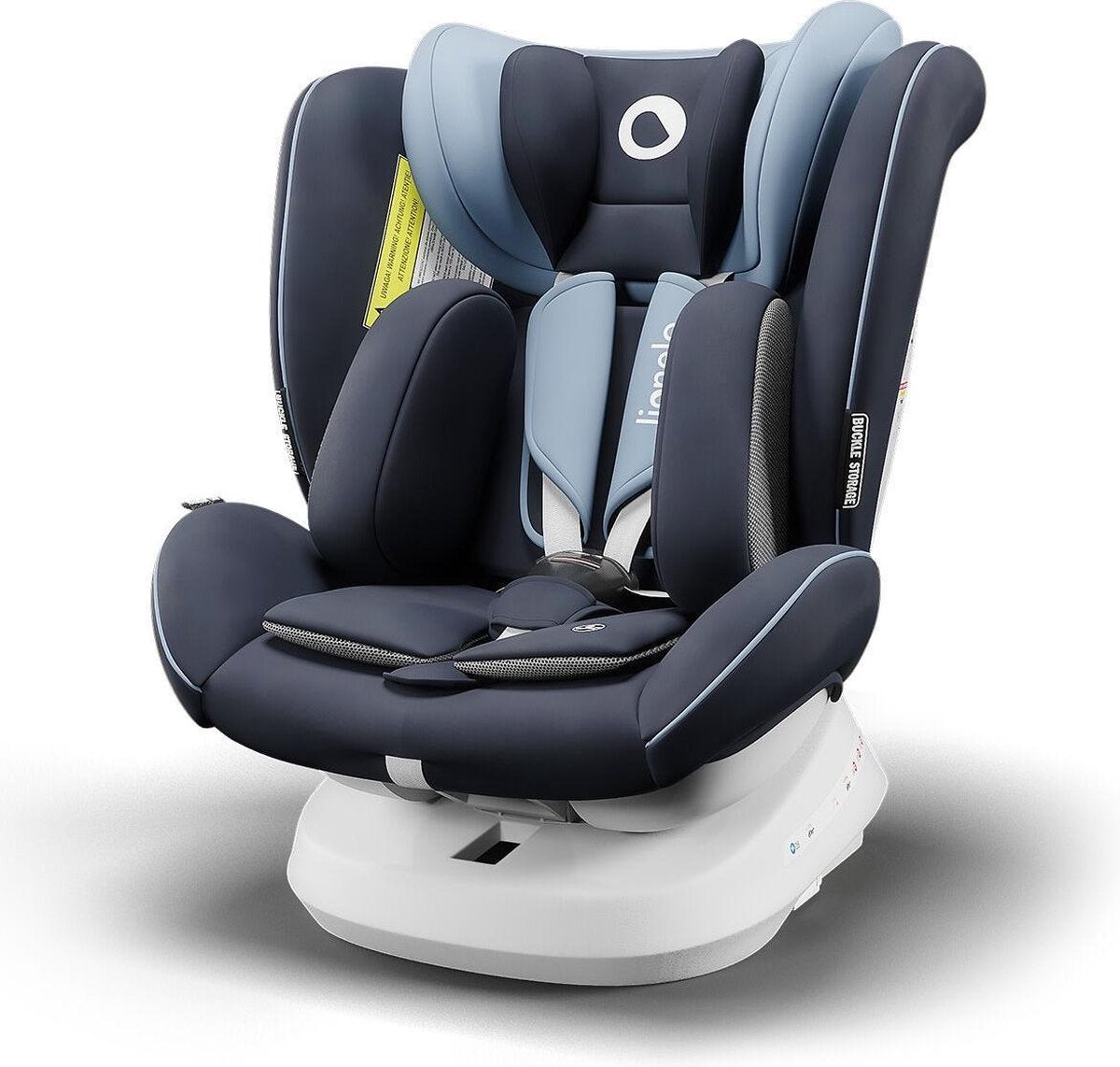Lionelo autostoel Bastiaan One 360° met isoFix Blue Navy (0-36kg) - Groep 0-1-2-3 autostoel voor kinderen van 0 tot 12 jaar