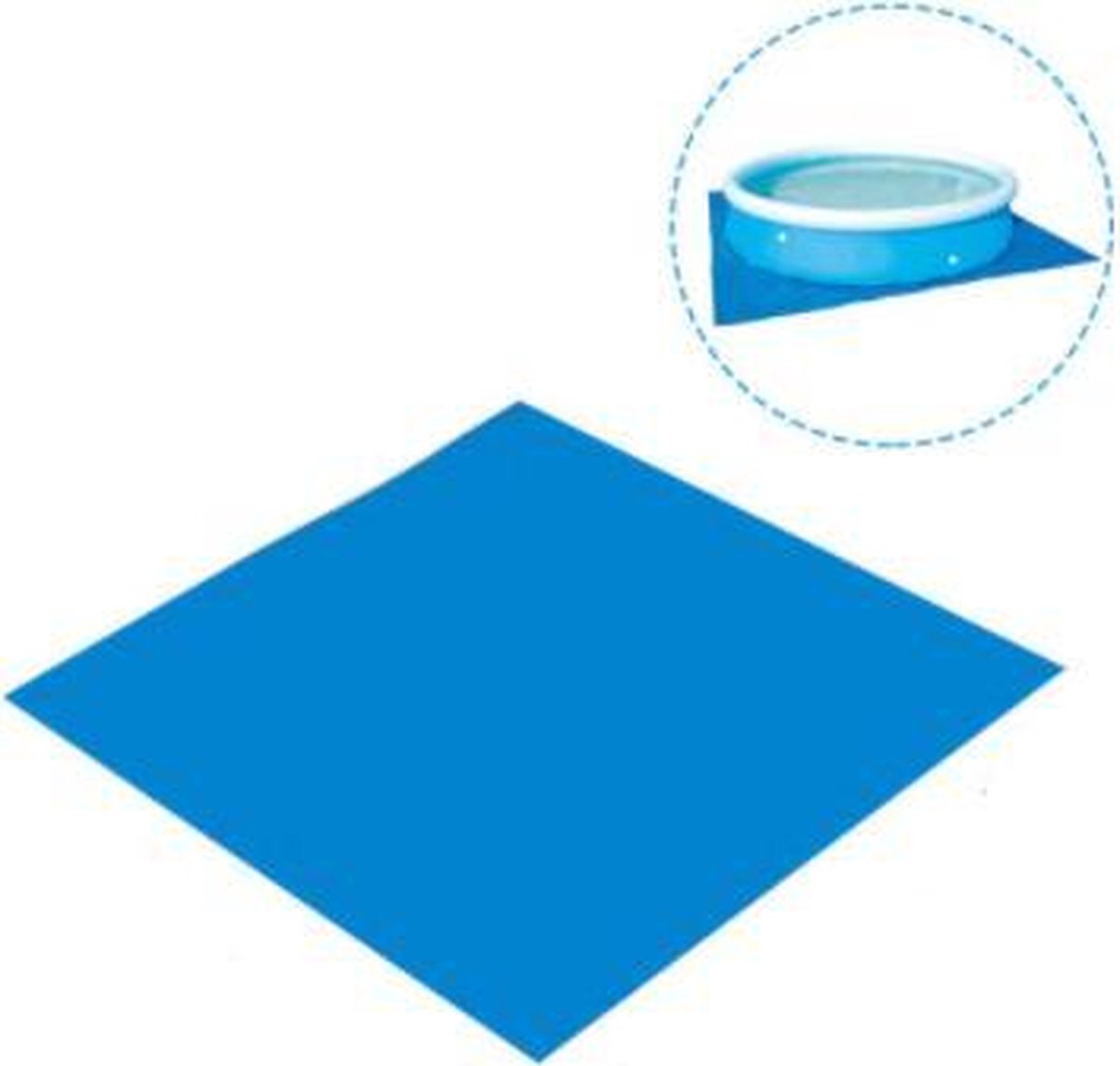 Dakta® Zwembad ondergrond | 274 cm x 274 cm |Vloer| Zwembadzeil | Afdekzeil | Dé vervanger voor Zwembadtegels & Foamtegels