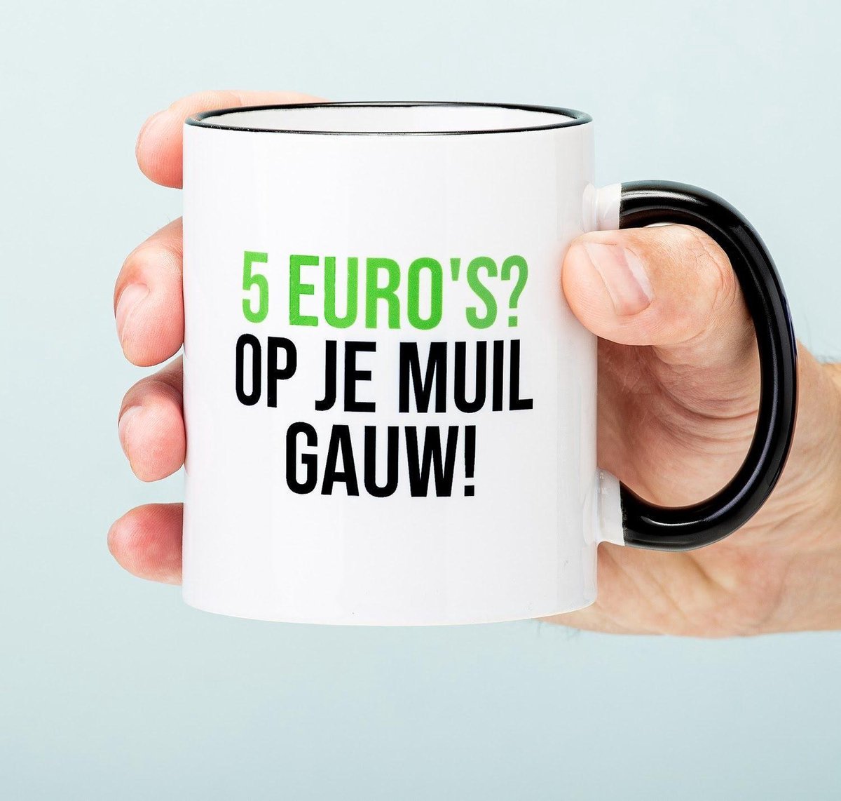 Nutcrackers 5 Euro's Op Je Muil Mok