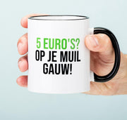 Nutcrackers 5 Euro's Op Je Muil Mok