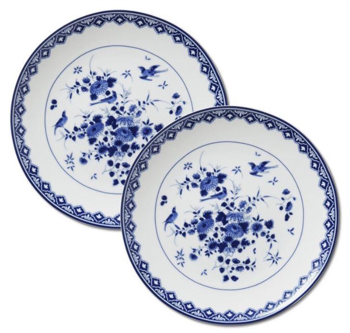 Borden - bordenset - 2 stuks - Rijksmuseum - borden servies - bordjes - Delfts blauw - Delfts blauw servies