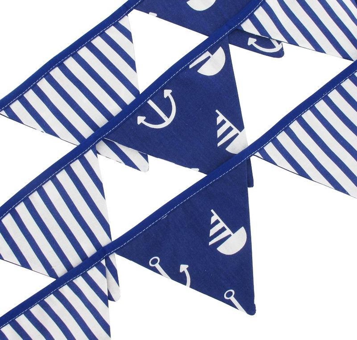 Hobea - Vlaggenlijn - katoen - marine - blauw