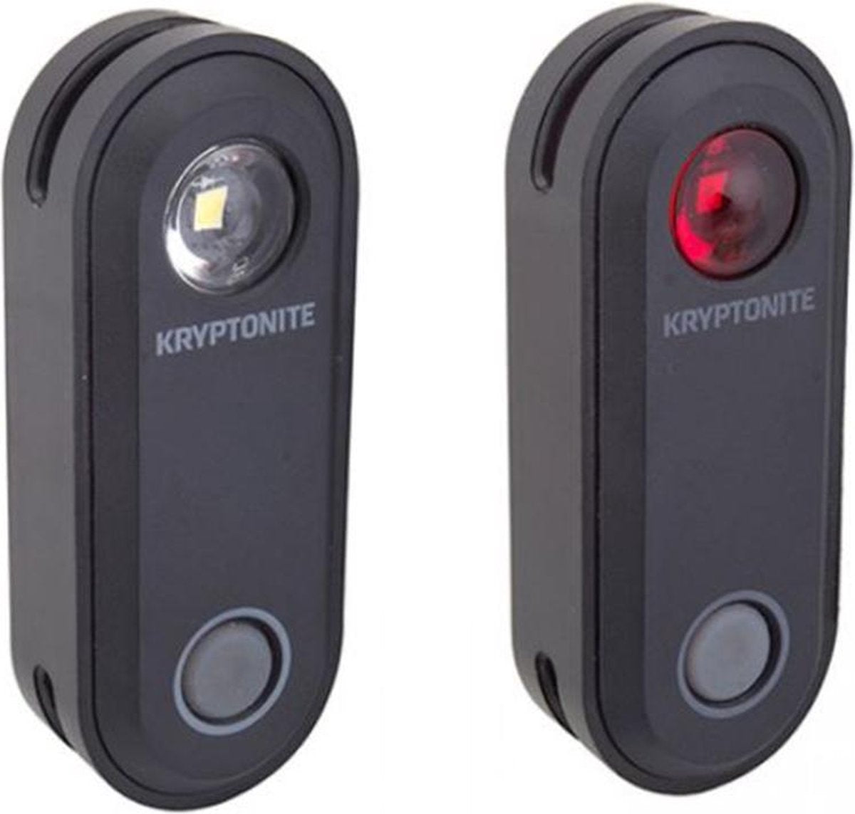 Kryptonite Avenue F-65 / R-30 Verlichtingset LED Accu - Zwart