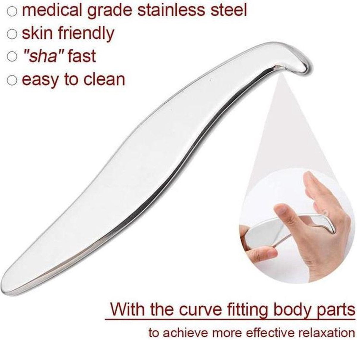 VITADO Fascia IASTM Guasha tool fascie schraper type 8