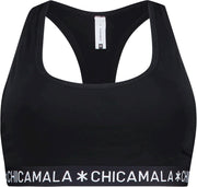 Chicamala - Dames Racer Back Zwart - M