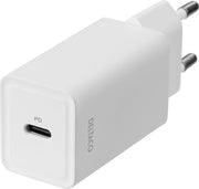 DELTACO USBC-AC133 Wandoplader USB-C PD - 18W - 3A - Wit