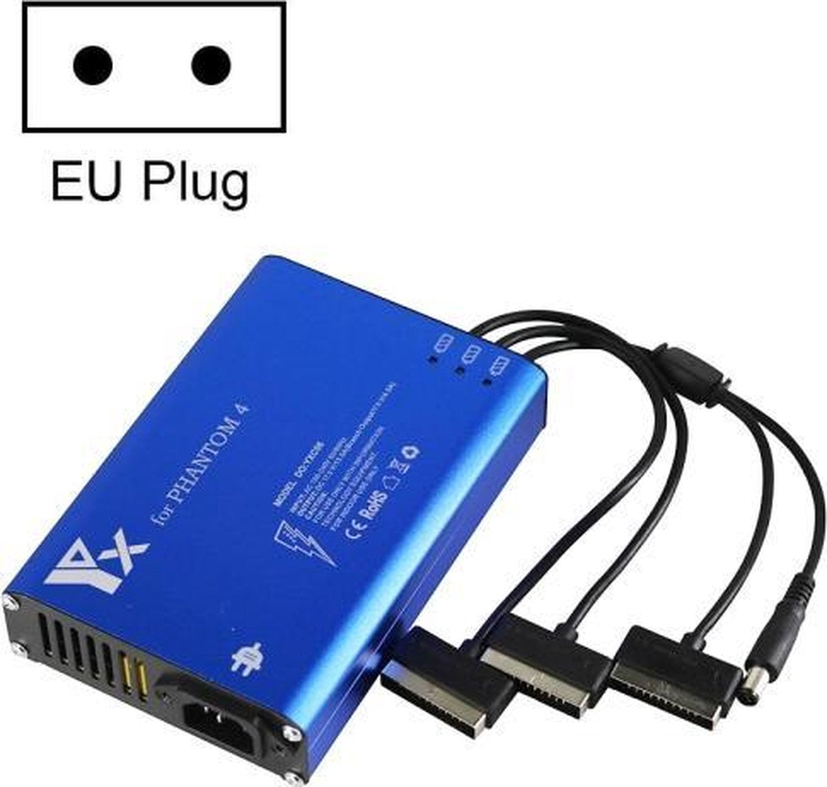 Voor DJI Phantom 4 Pro Advanced + oplader 4 in 1 Hub Intelligente batterijcontroller Oplader