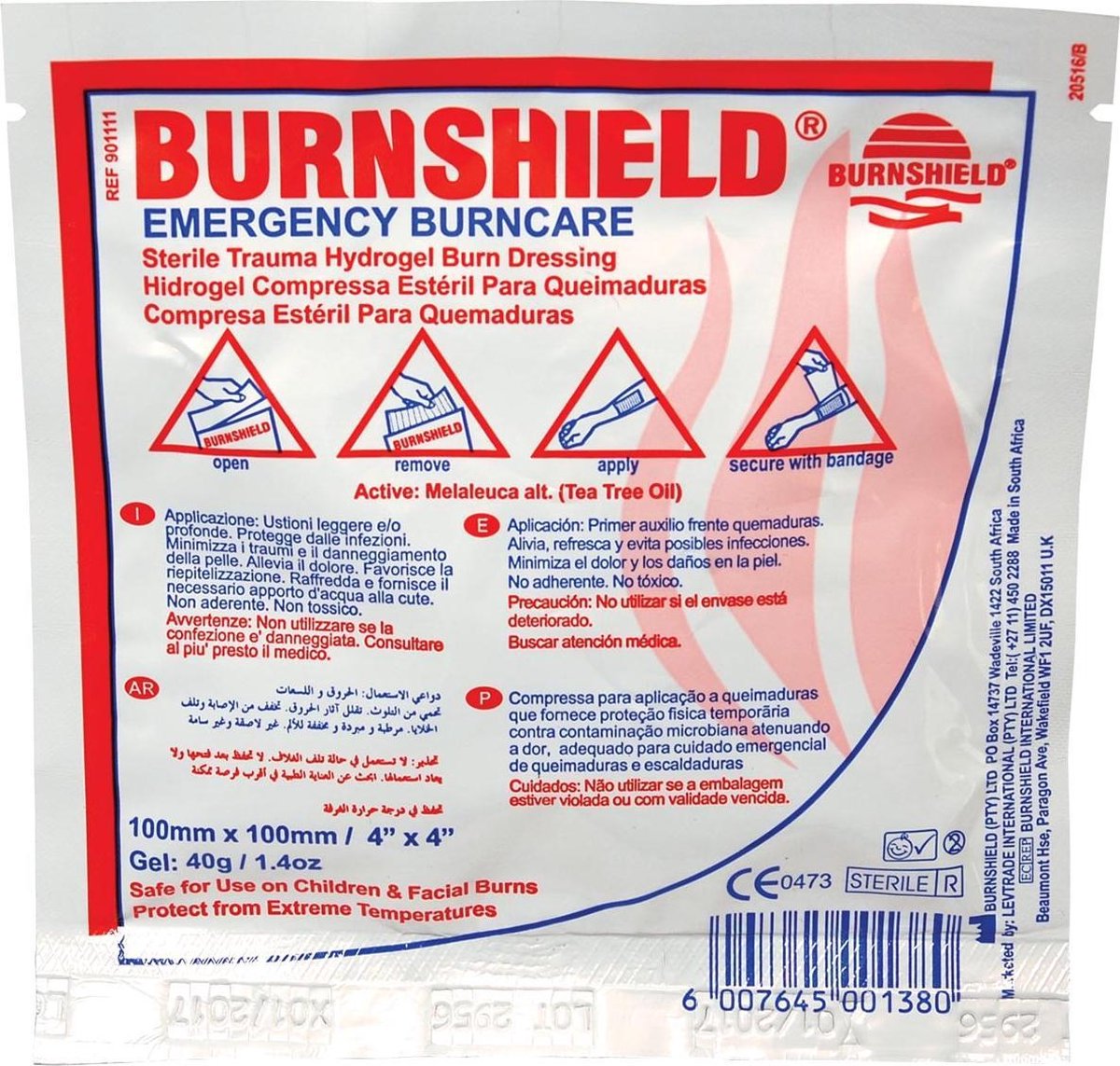 Burnshield Hydrogel Kompres 10 x 10 Cm