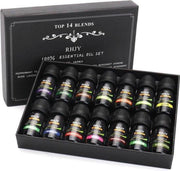 Etherische oliën 14 stuks - Essentiële Olie voor aromadiffuser of geurverspreider - geurolie - aromatherapie puur & natuurlijk