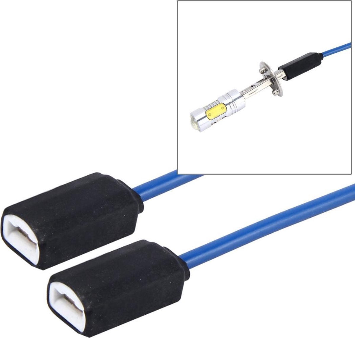 2 STKS H1 / H3 Auto Auto LED Lamp Keramische Isolatie Socket Houder (geen inclusief licht)