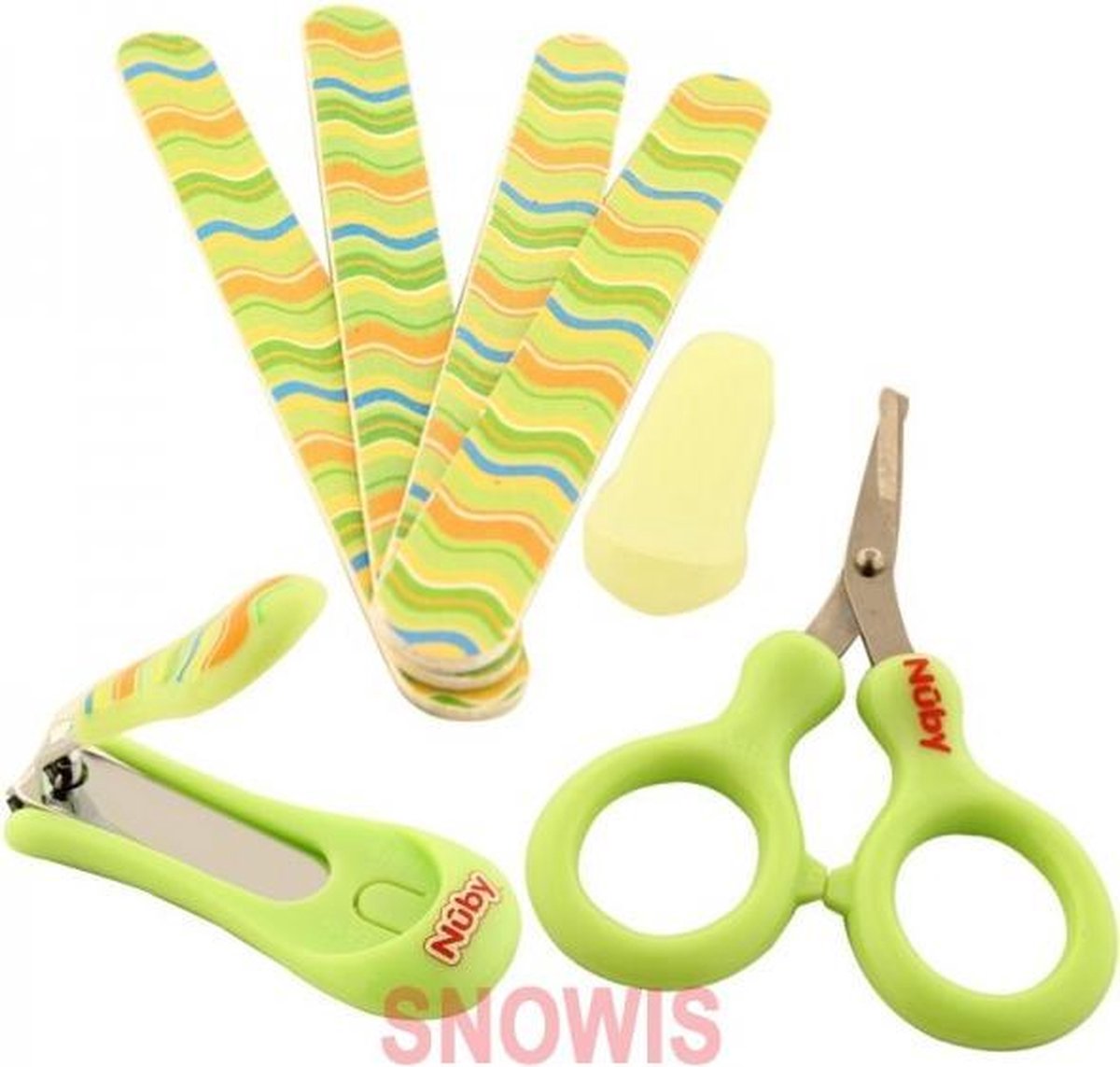 Nagelverzorgingssetje Manicureset Nuby Groen