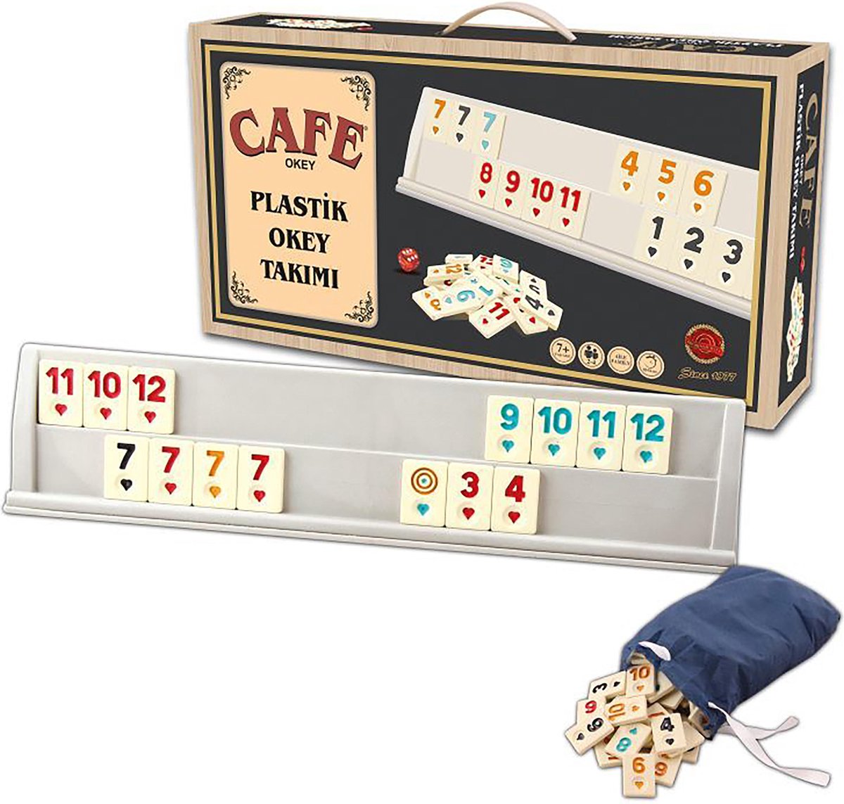 Rummy - Okey - Kunststof - Cafe - Bordspel - Rummi