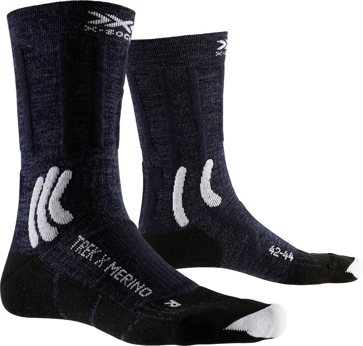 X-socks Wandelsokken Trek X Wol/nylon Zwart/wit Mt 35/38