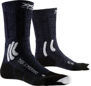 X-socks Wandelsokken Trek X Wol/nylon Zwart/wit Mt 35/38