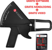 Huidplooimeter PRO / Vetmeter PRO / Vetpercentagemeter PRO / Inclusief GRATIS Software