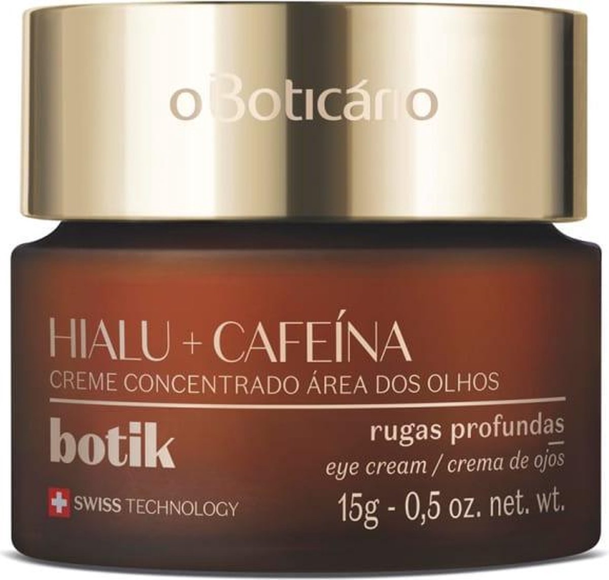 Botik - Hialu + Cafeïne - Geconcentreerde oogcrème hyaluronzuur + cafeïne 15 gram - voor diepe rimpels