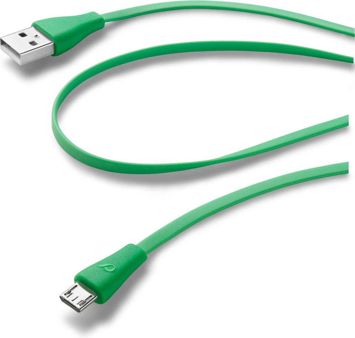 Cellularline USBDATACMICROUSBG USB-kabel 1 m USB 2.0 USB A Micro-USB B Groen