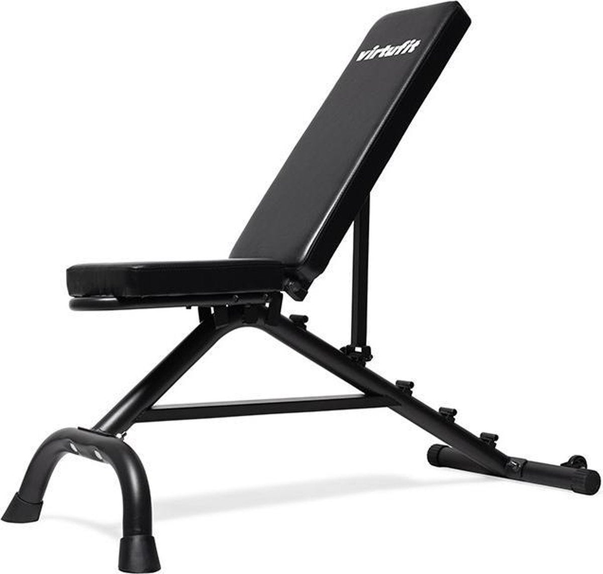 Fitnessbank - VirtuFit Verstelbare Fitnessbank - Mulitfunctioneel - Zwart