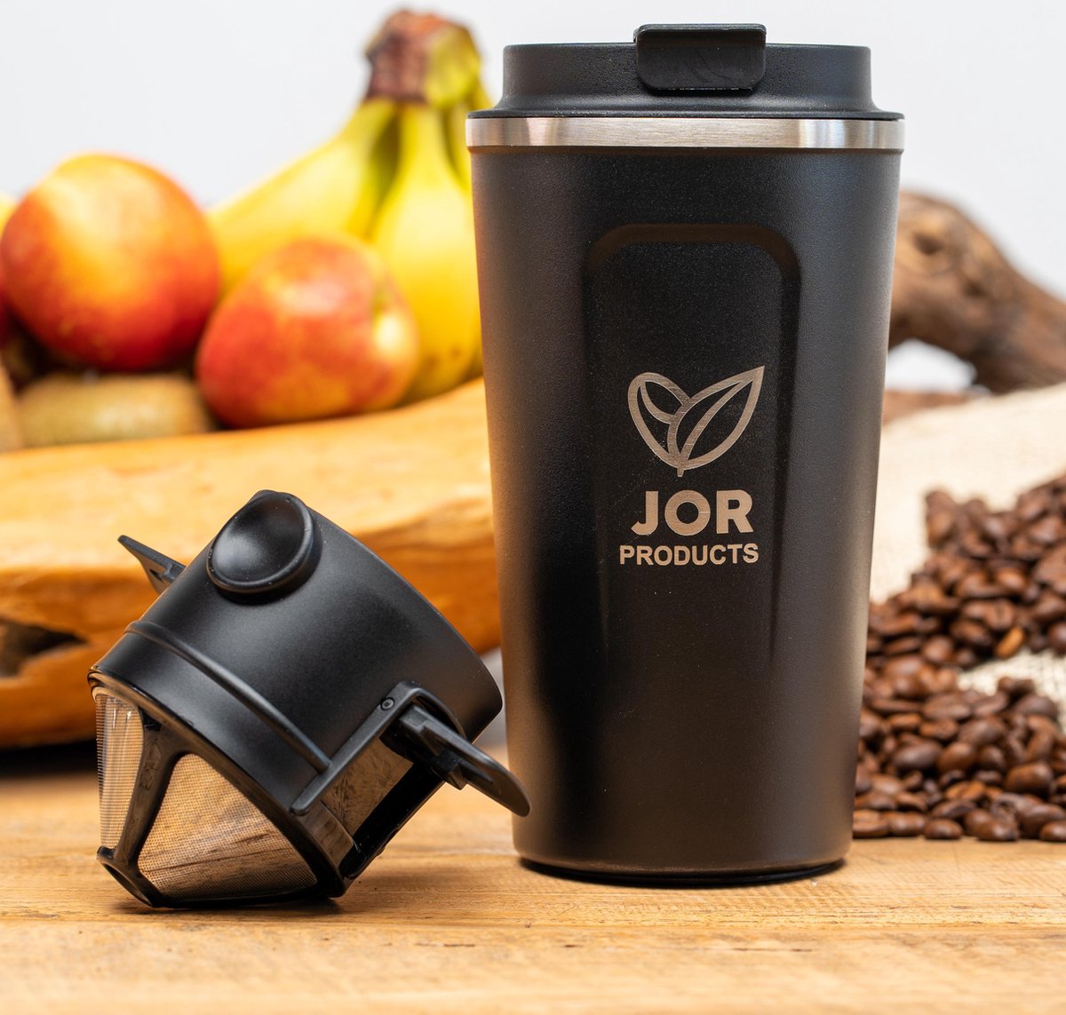 Thermo koffiebeker - Thermoskan - Thermosfles - Draagbare koffiemaker - Coffee travel mug - RVS