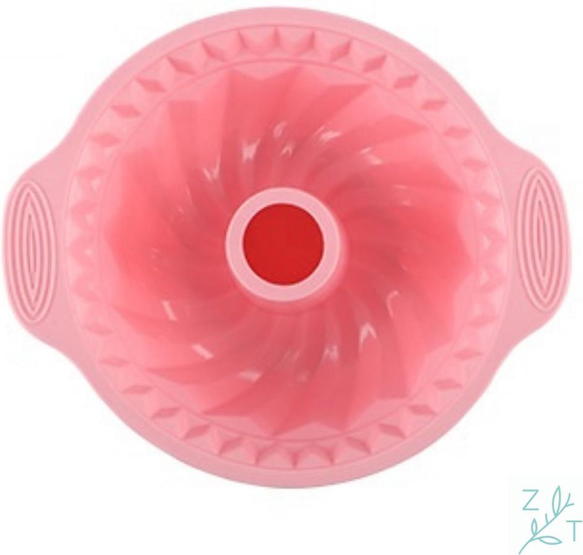 ZijTak - Spiraal bakvorm - Tulband - Tulbandvorm - Silicone - Roze