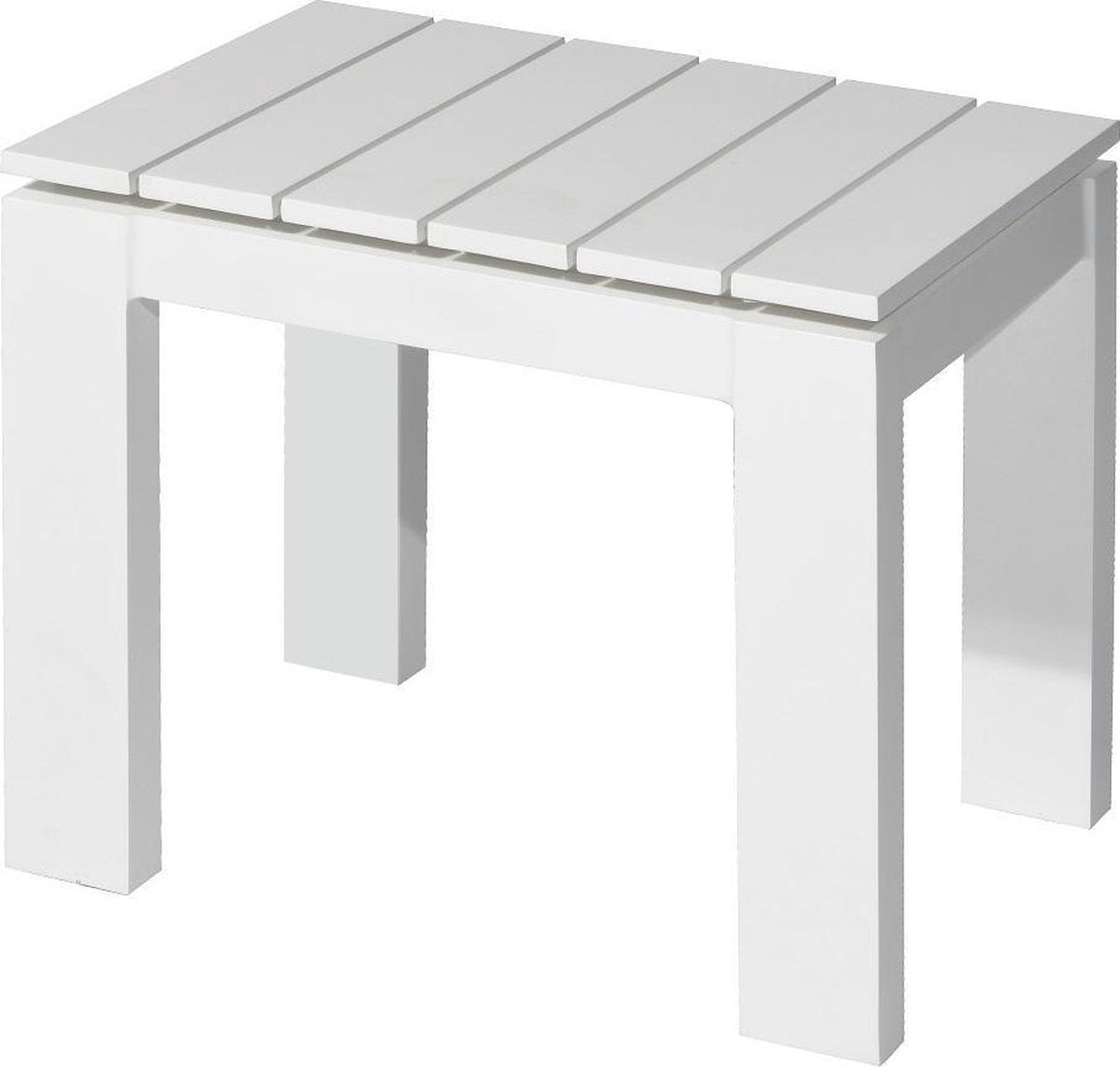 Morris side table 50x40 cm alu white