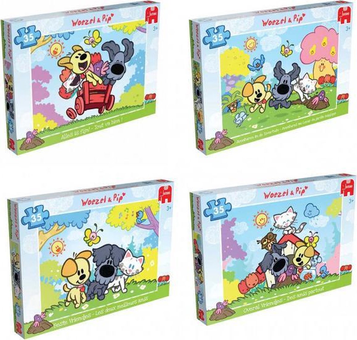Woezel & Pip Jumbo Puzzel 35 Stukjes