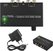M-Iconic Phono voorversterker - Versterker platenspeler - Voorversterker voor platenspeler - Phonovoorversterker - Met RIAA correctie en Volumeregeling