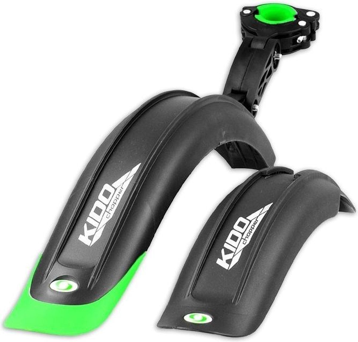 Simpla Spatbordenset Kido Pro 16 - 18 Inch Zwart/groen