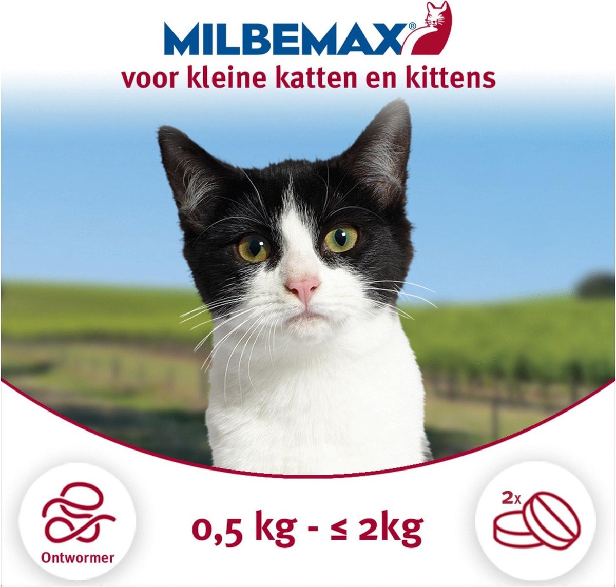 Elanco Milbemax Kitten & Kat - Anti wormenmiddel - 2 tab 0.5 Tot 2 Kg