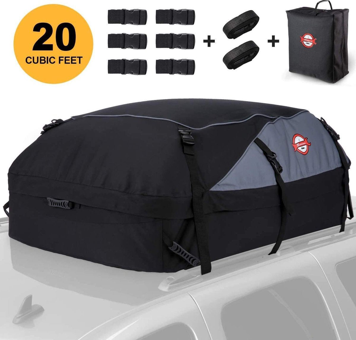Gutos Dakkoffer - Transportbox - 425 liter - Koffer - Bagagekoffer - Waterdicht - Waterbestendig - Dak - Grote capaciteit - Universeel