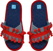 Siretessile Badslippers Dames Polyester Rood/blauw Maat 38-39
