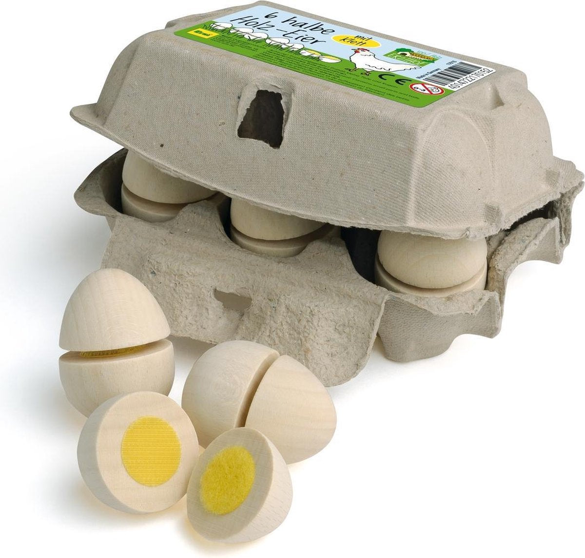 Witte Snij Eieren 6st