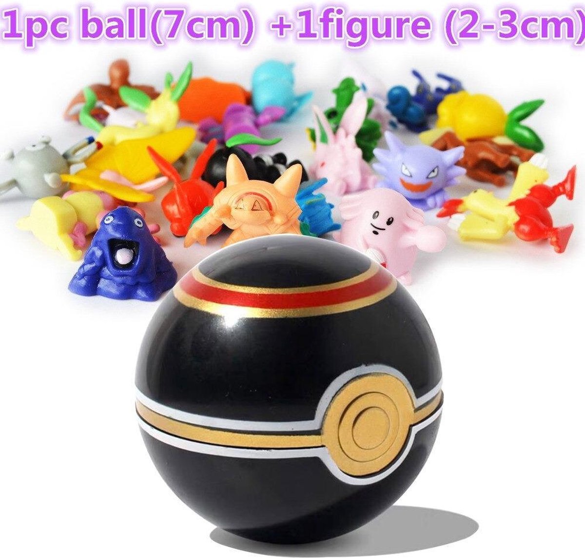 pokémon pokeball met random pokemon figuur in de bal - pokemon - bal - pokemonbal - pokebal - pokéball - 15