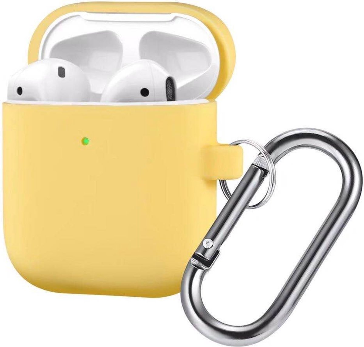 AirPods Hoesje - Siliconen Case - Airpods 1/2 Hoesje - Geel - Yellow