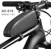 Baymate Fietstas Waterdichte Fietsen Top Voorbuis Frame Tas Grote Capaciteit MTB Road Fietstas Zwart Fietsaccessoires AS-019 1L