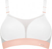 Triumph Sportbeha - Maat 90C - Vrouwen - wit/ licht roze