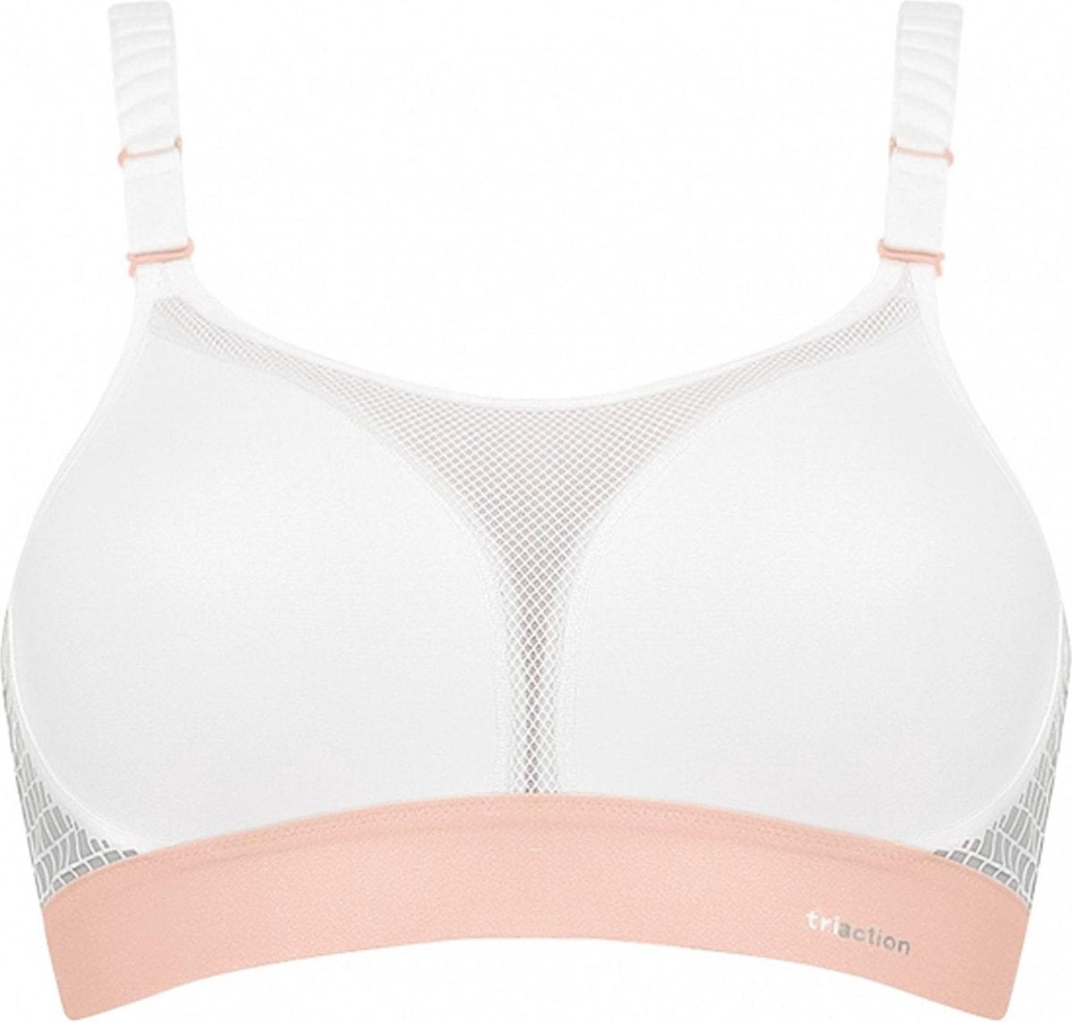 Triumph Sportbeha - Maat 90C - Vrouwen - wit/ licht roze