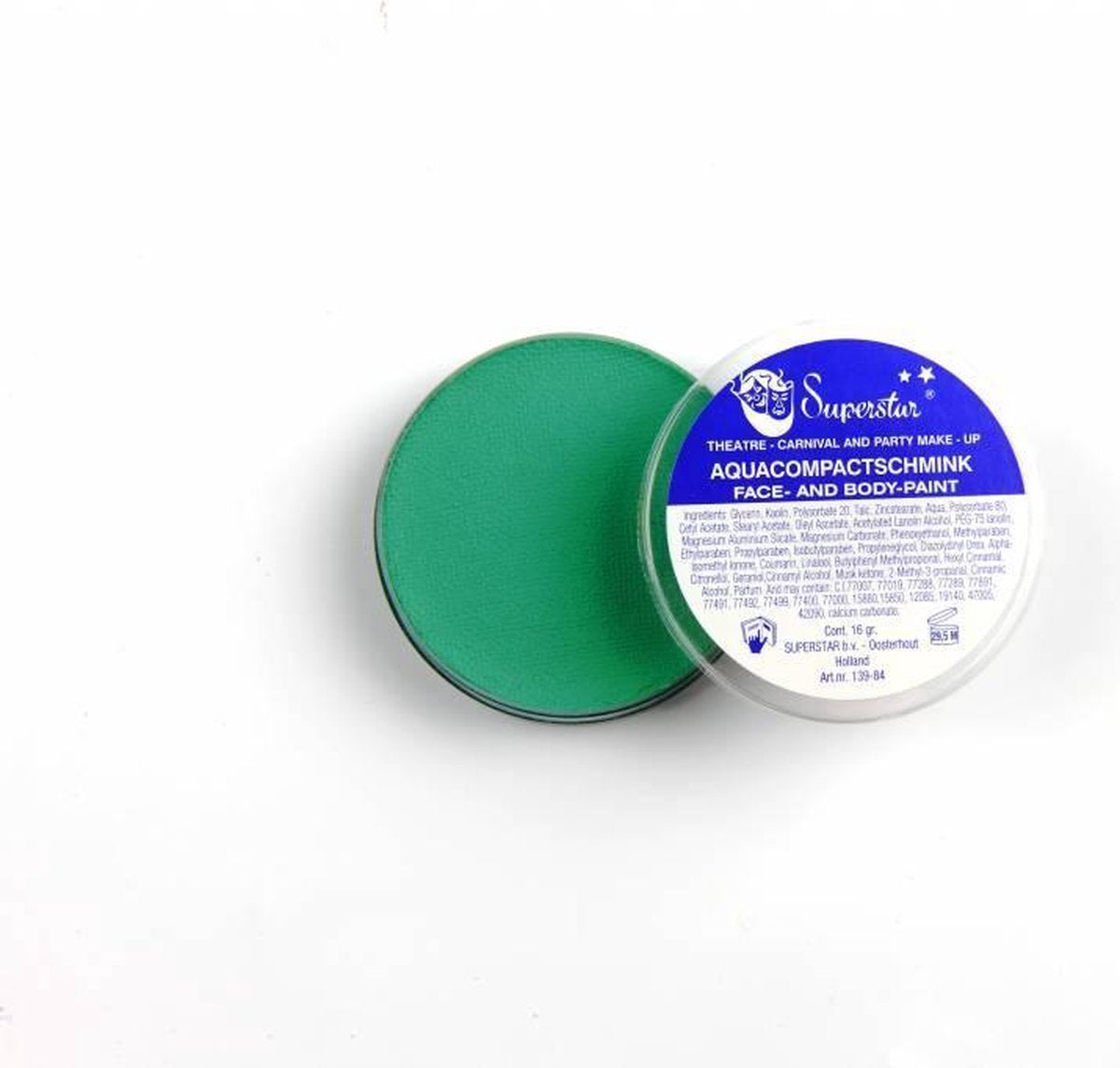 Superstar Waterschmink Horrorgreen 16 Gram Mintgroen